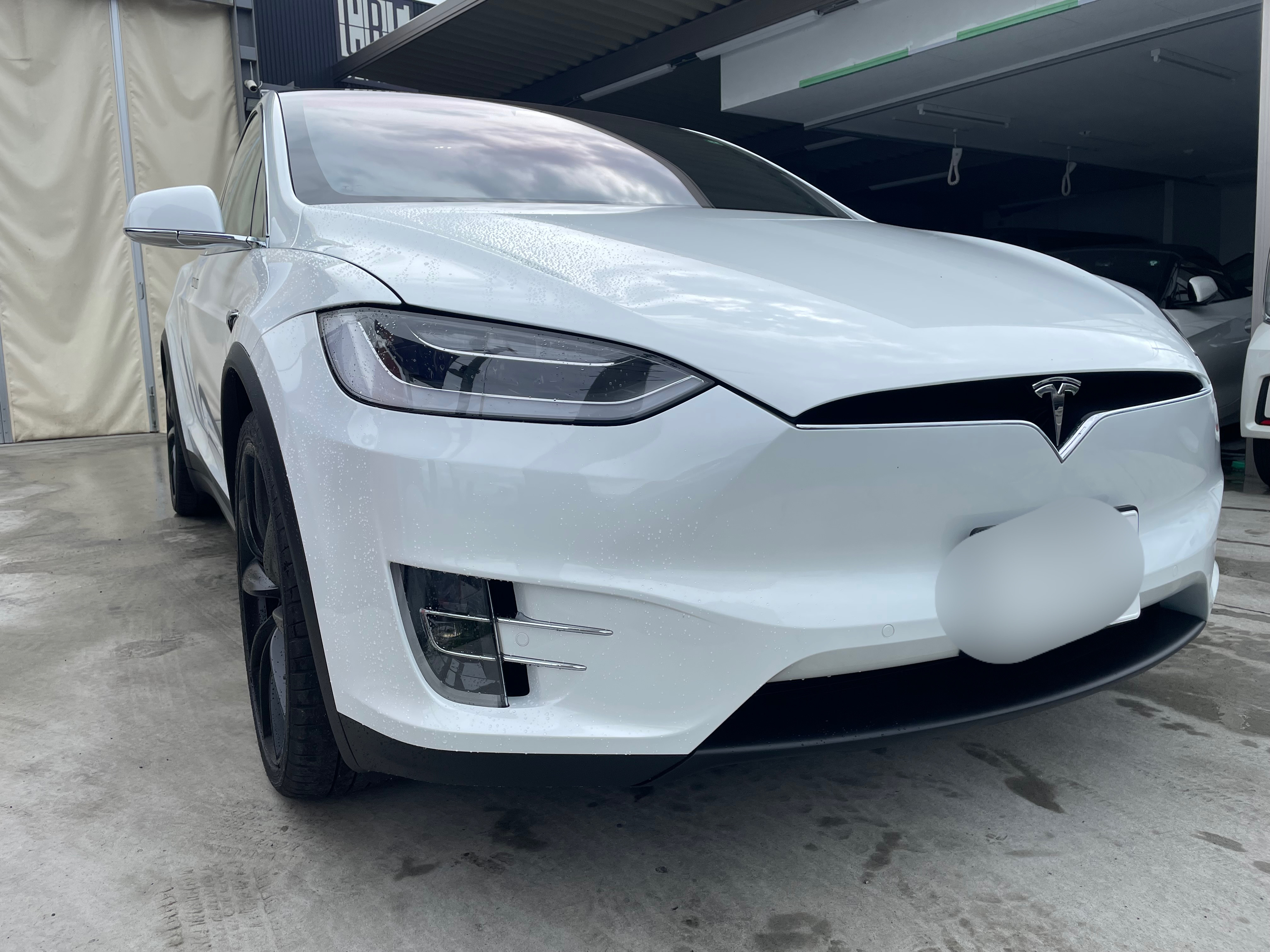 テスラ　モデルX  初回　KP8  ウィンドガラス撥水こ